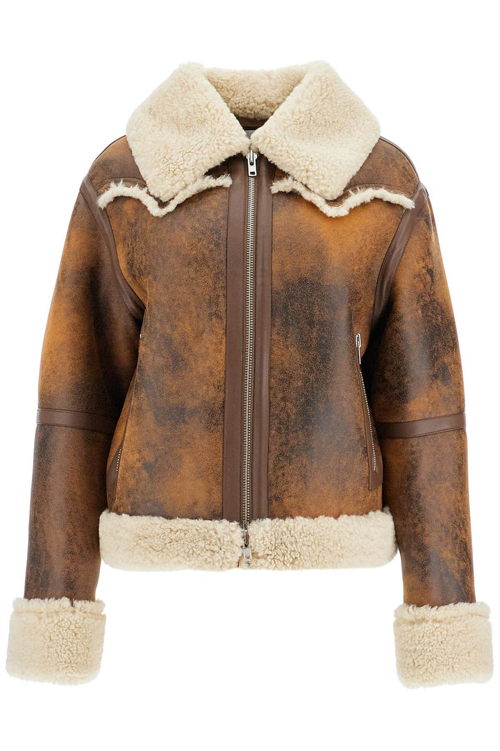 lessie faux shearling jacket-0