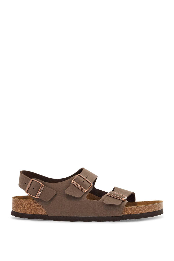 birkoflor mocca sandals with cork sole and adjustable straps milano-0