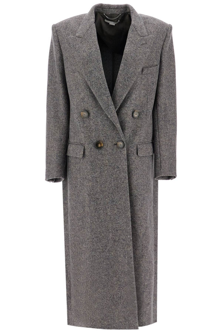 maxi tweed coat in-0