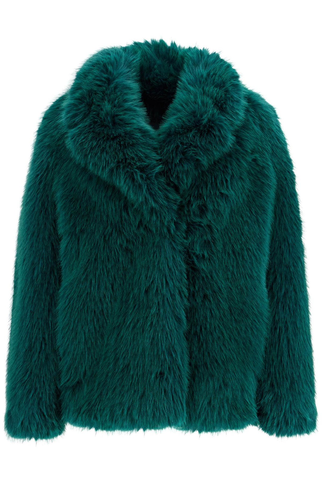 short hunter coat in faux fur-0