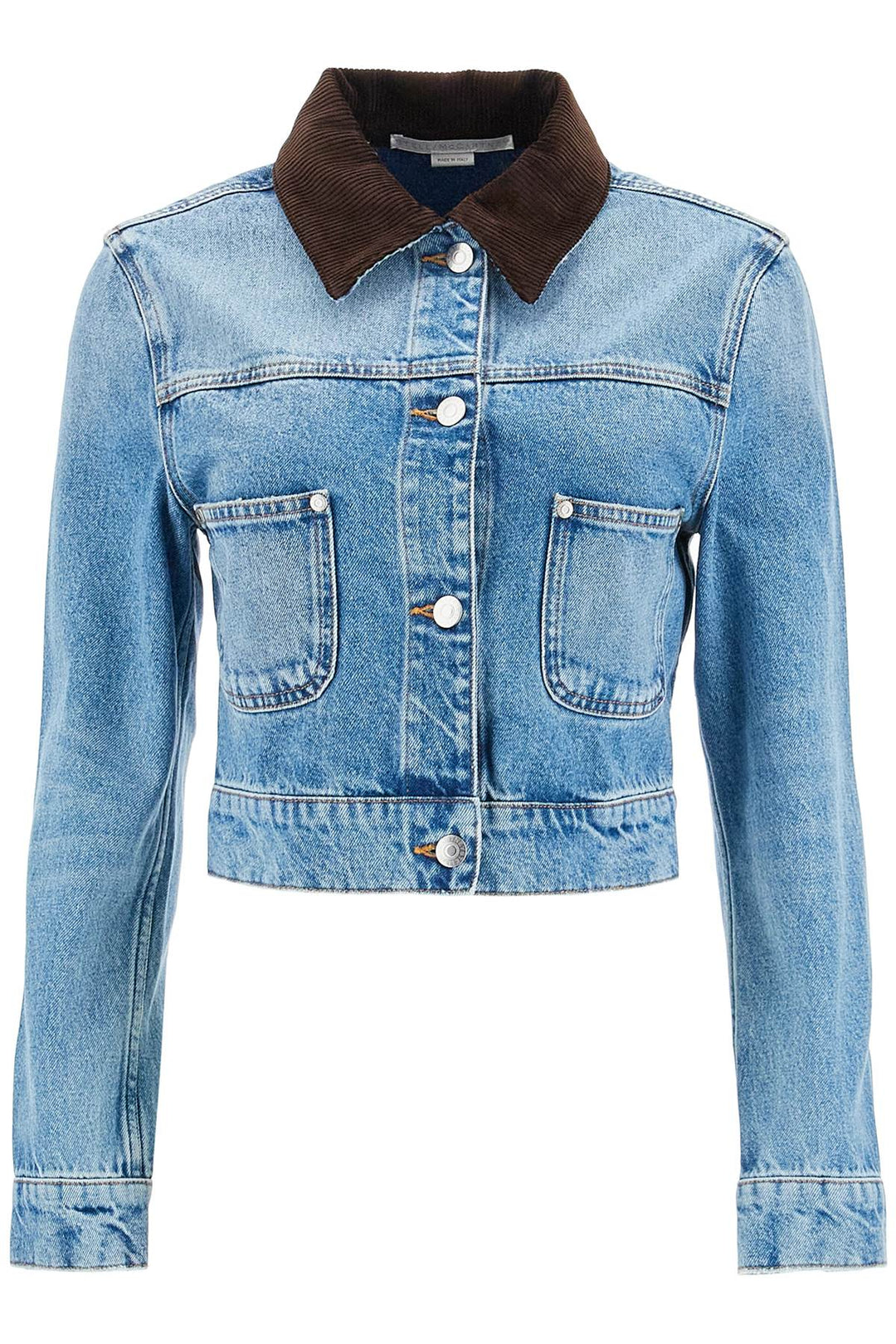 cropped denim jacket for women-0