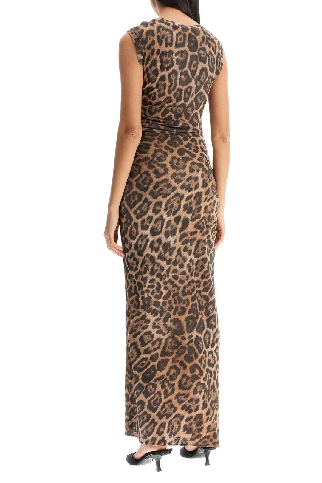 "animal print sleeveless maxi dress in-2