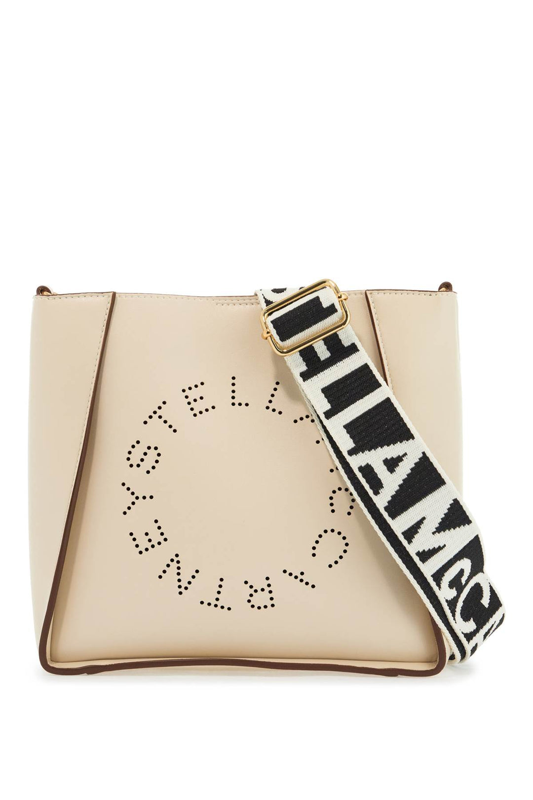 crossbody bag with perforated stella logo-0