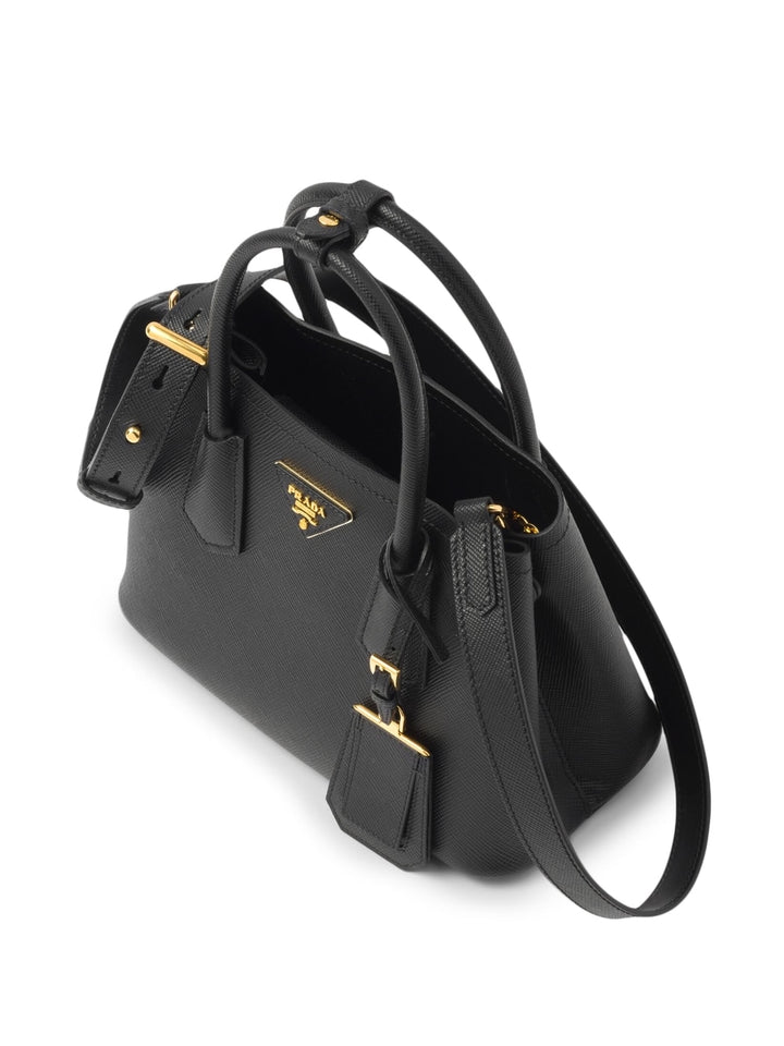 Double Saffiano leather tote bag-10