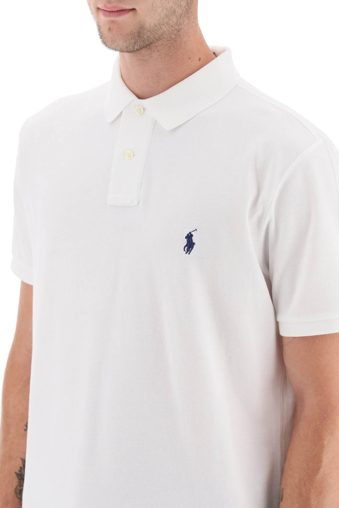 slim fit short sleeve polo shirt-3