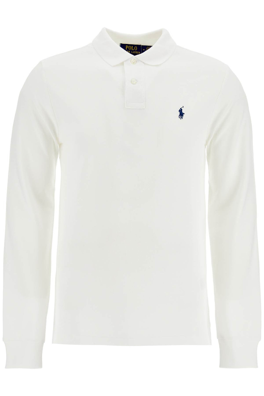 slim fit long sleeve polo shirt-0