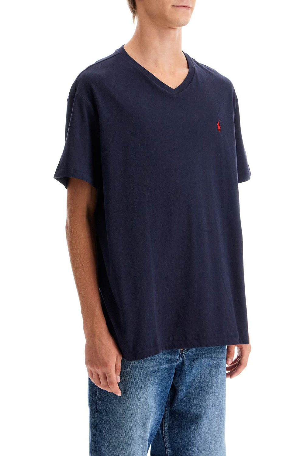 classic fit v-neck t-shirt-1