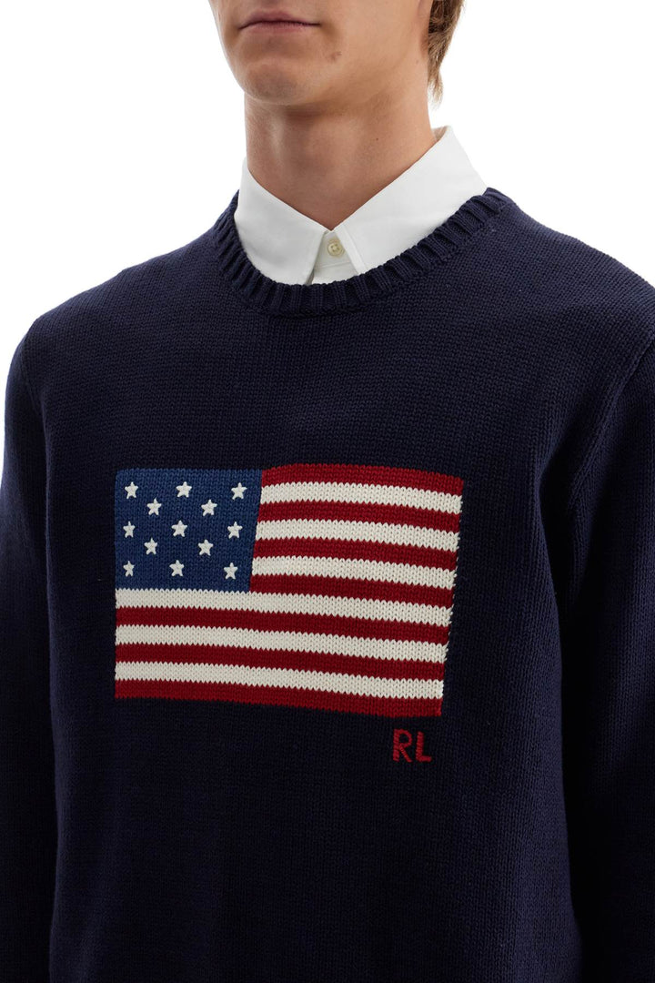 sweater with american flag-3