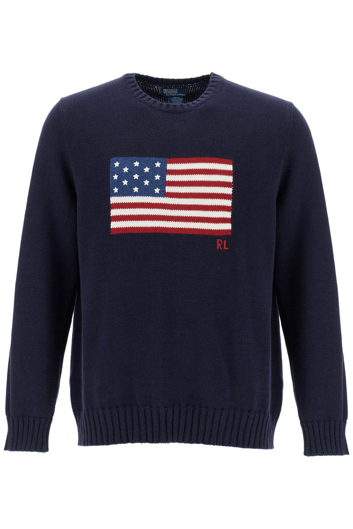 sweater with american flag-0