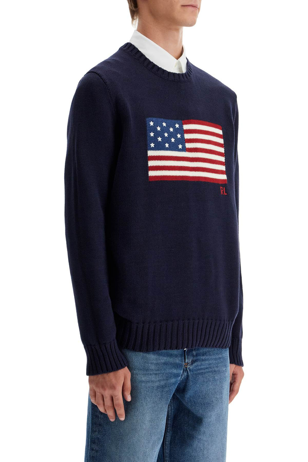 sweater with american flag-1