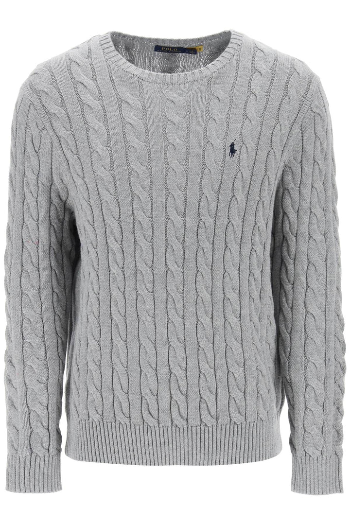 cable knit cotton sweater-0