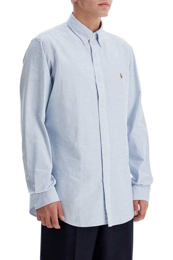 "striped oxford custom fit shirt"-1