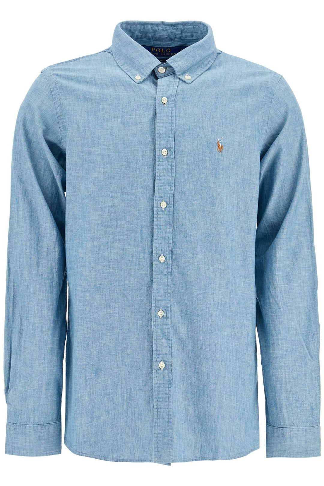 custom fit shirt in chambray-0