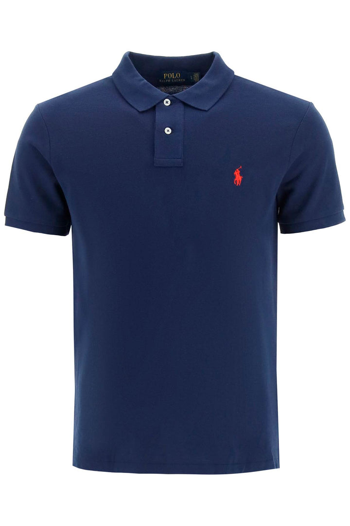 slim fit short sleeve polo shirt-0