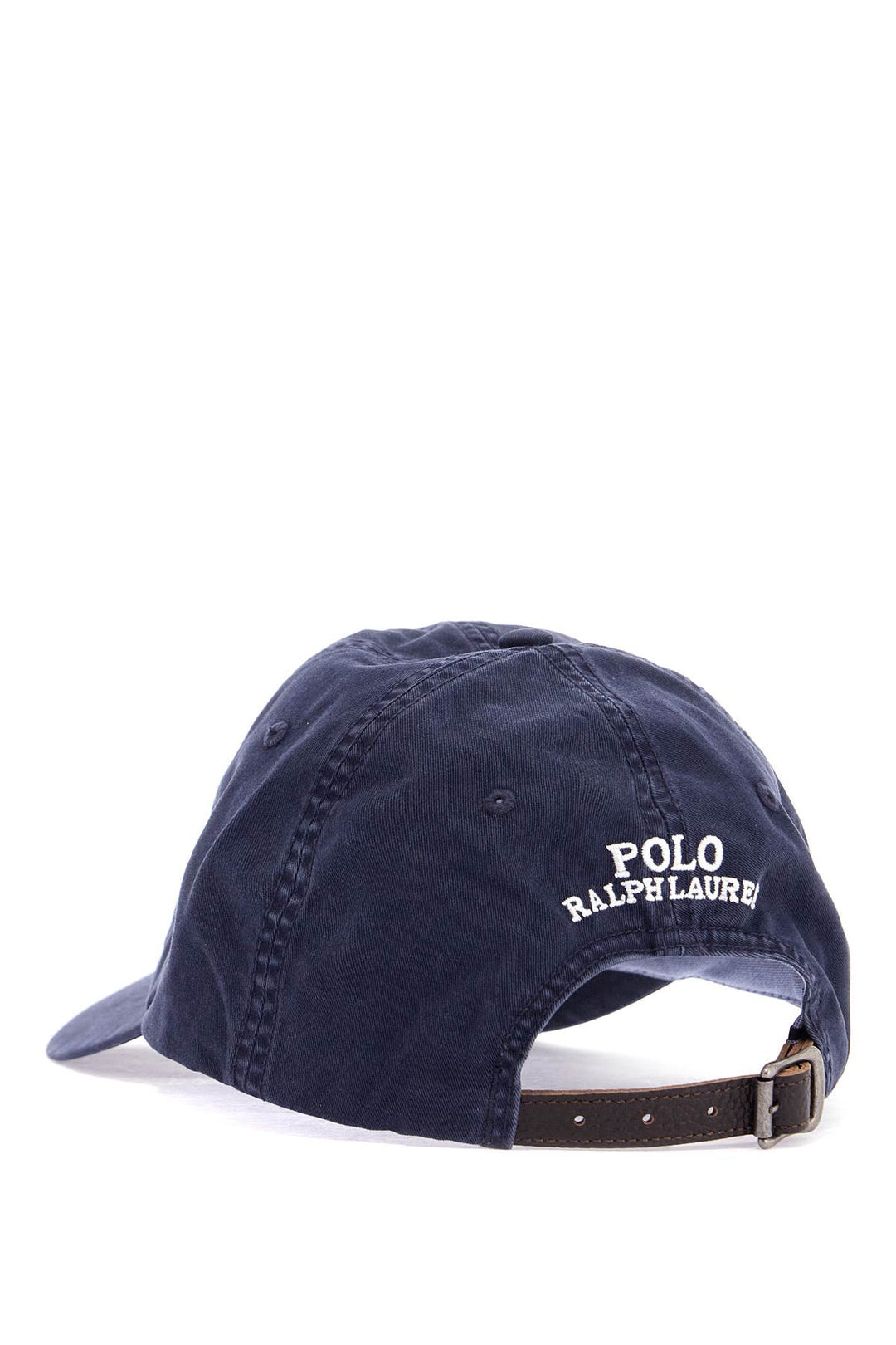 dark blue cotton cap with curved brim-1