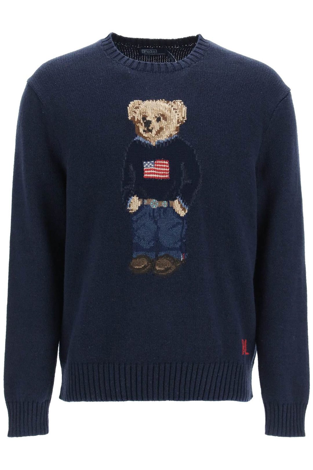 polo bear cotton-linen sweater-0