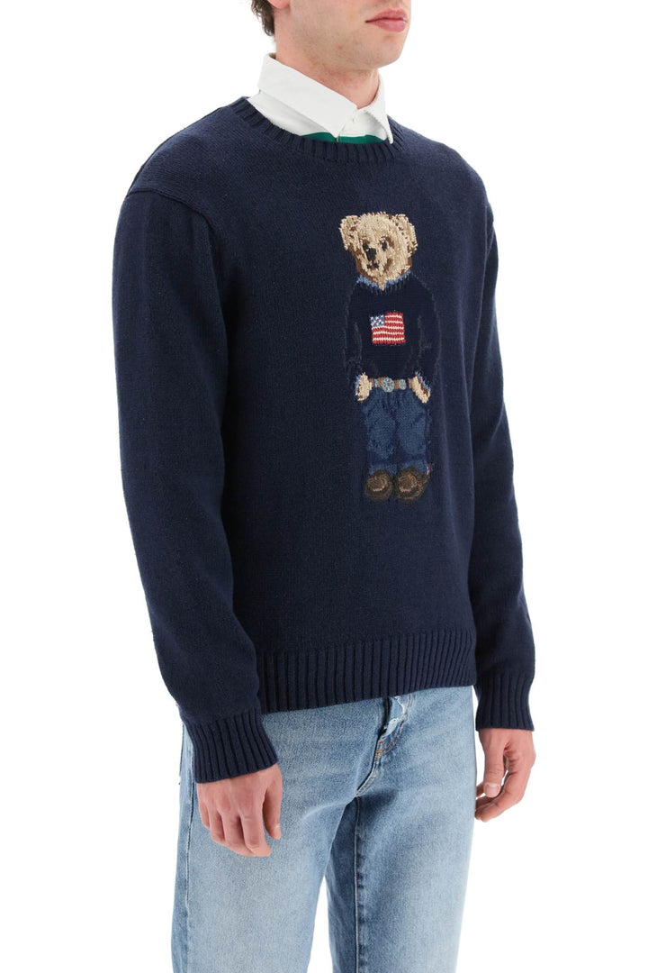 polo bear cotton-linen sweater-1