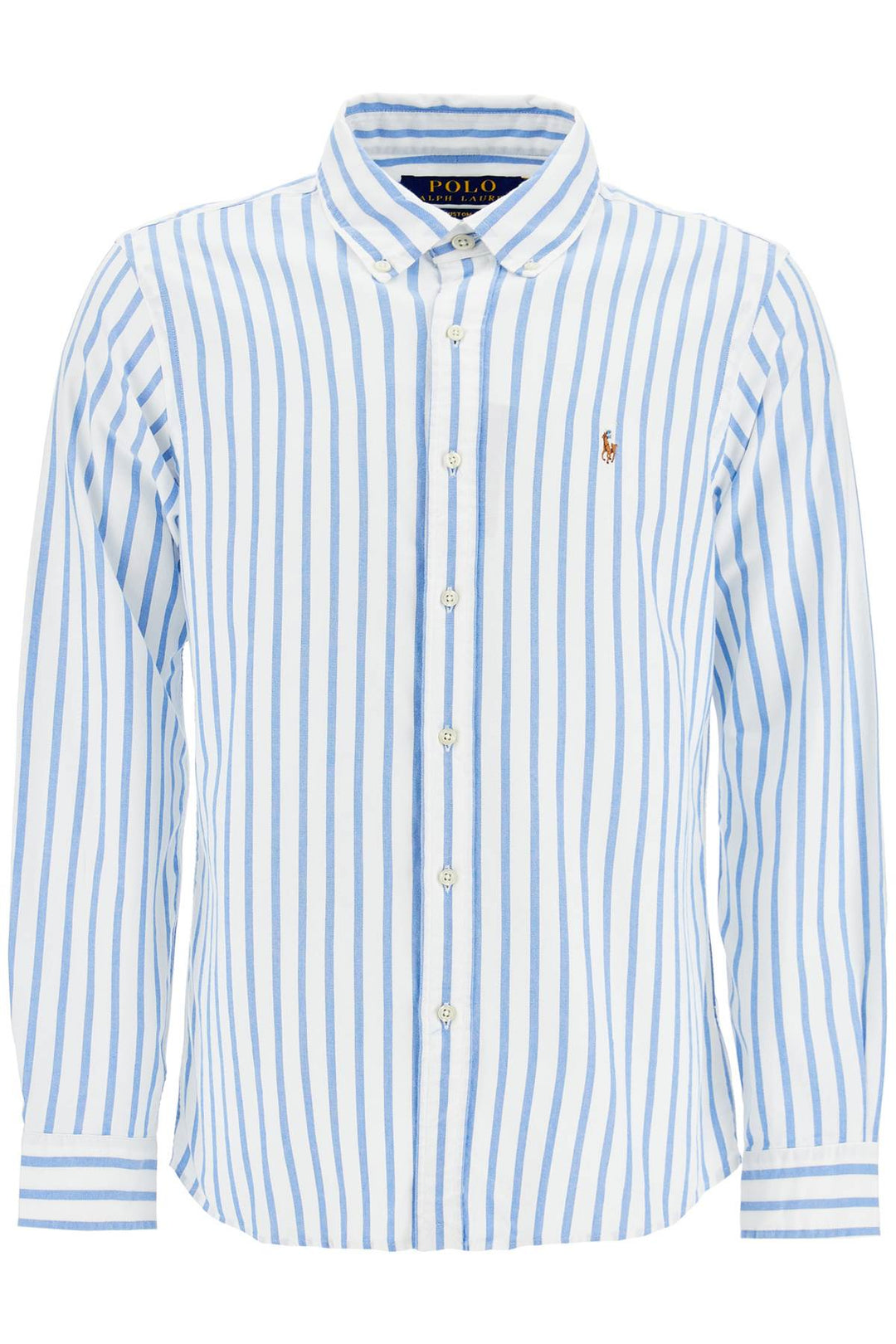 custom fit shirt in striped oxford-0