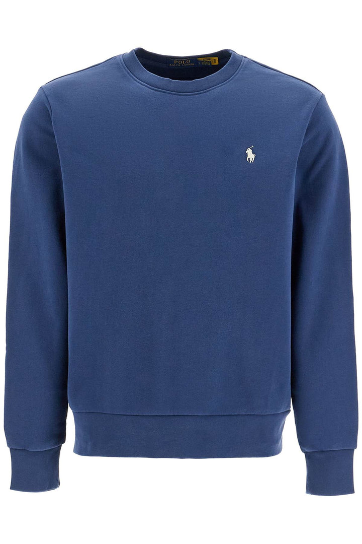 loopback cotton crewneck sweatshirt-0