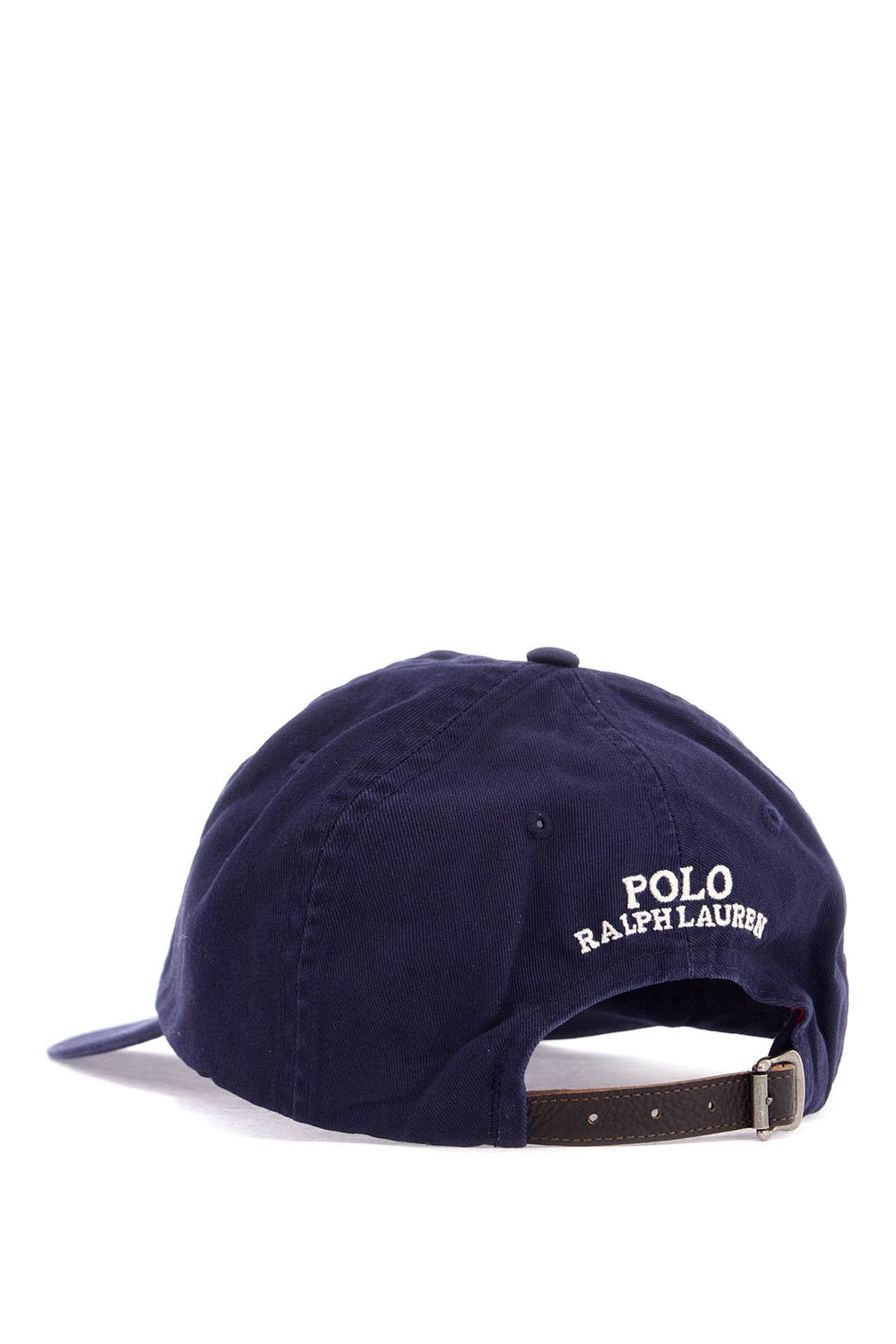 navy blue cotton hat with bear embroidery-1