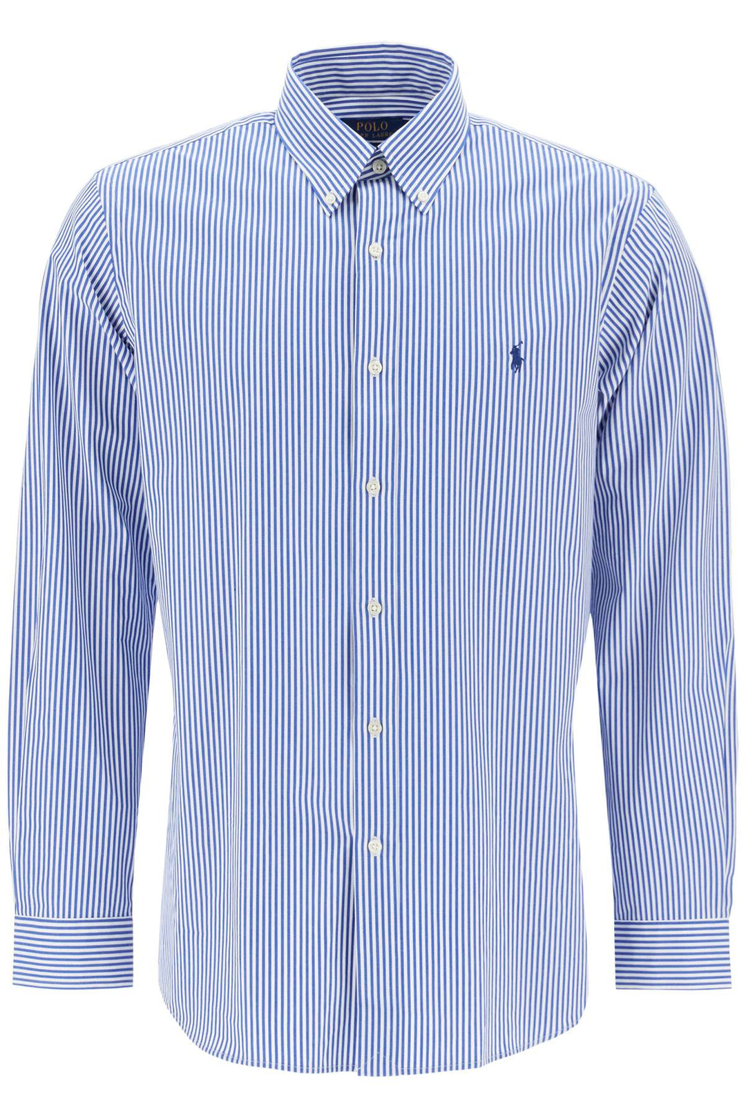 'striped stretch poplin shirt with-0