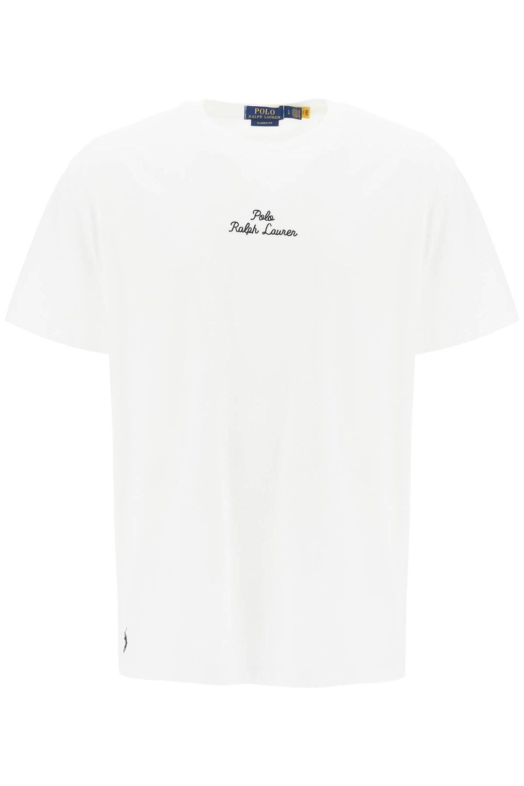 embroidered signature t-shirt-0