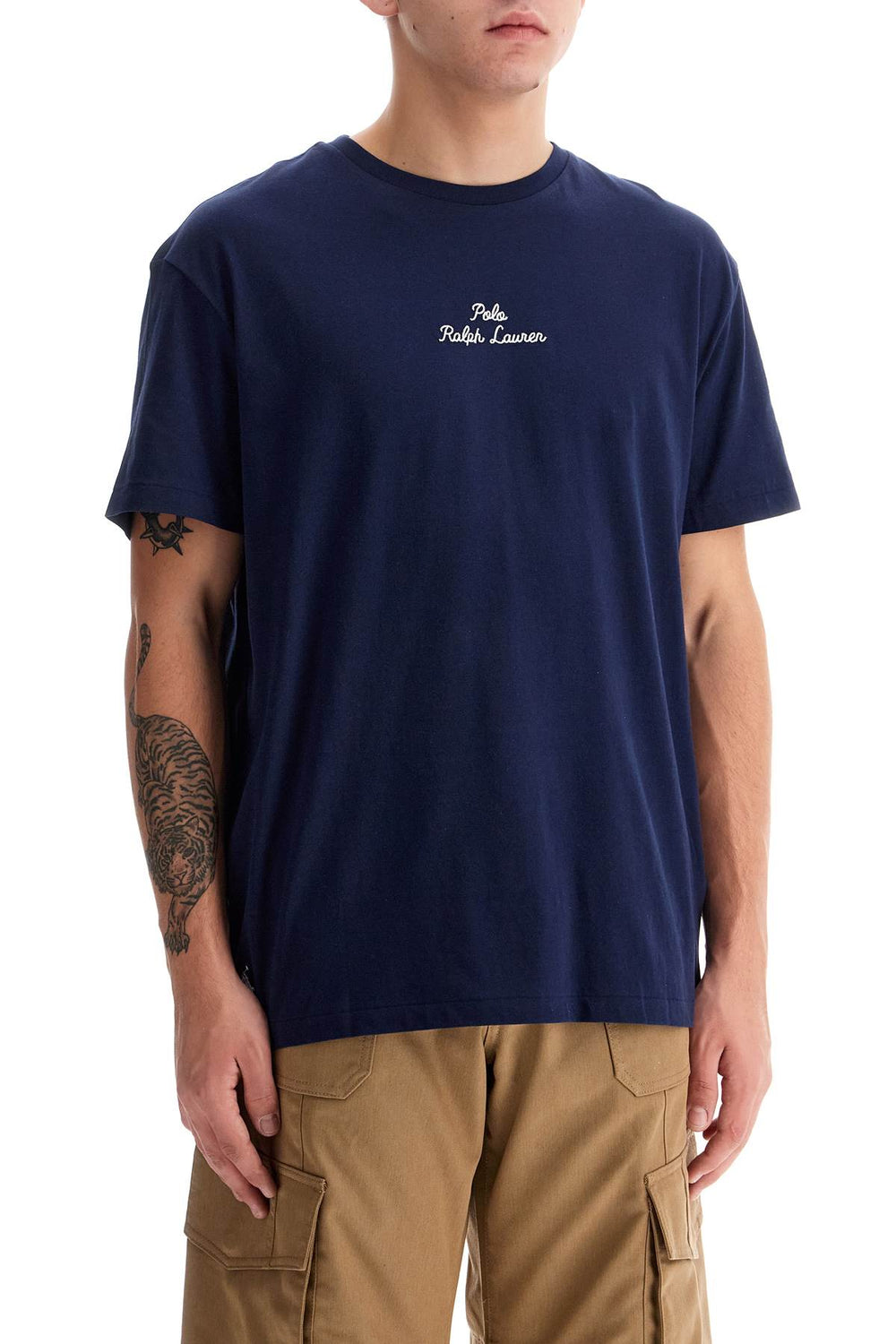 embroidered signature t-shirt-1