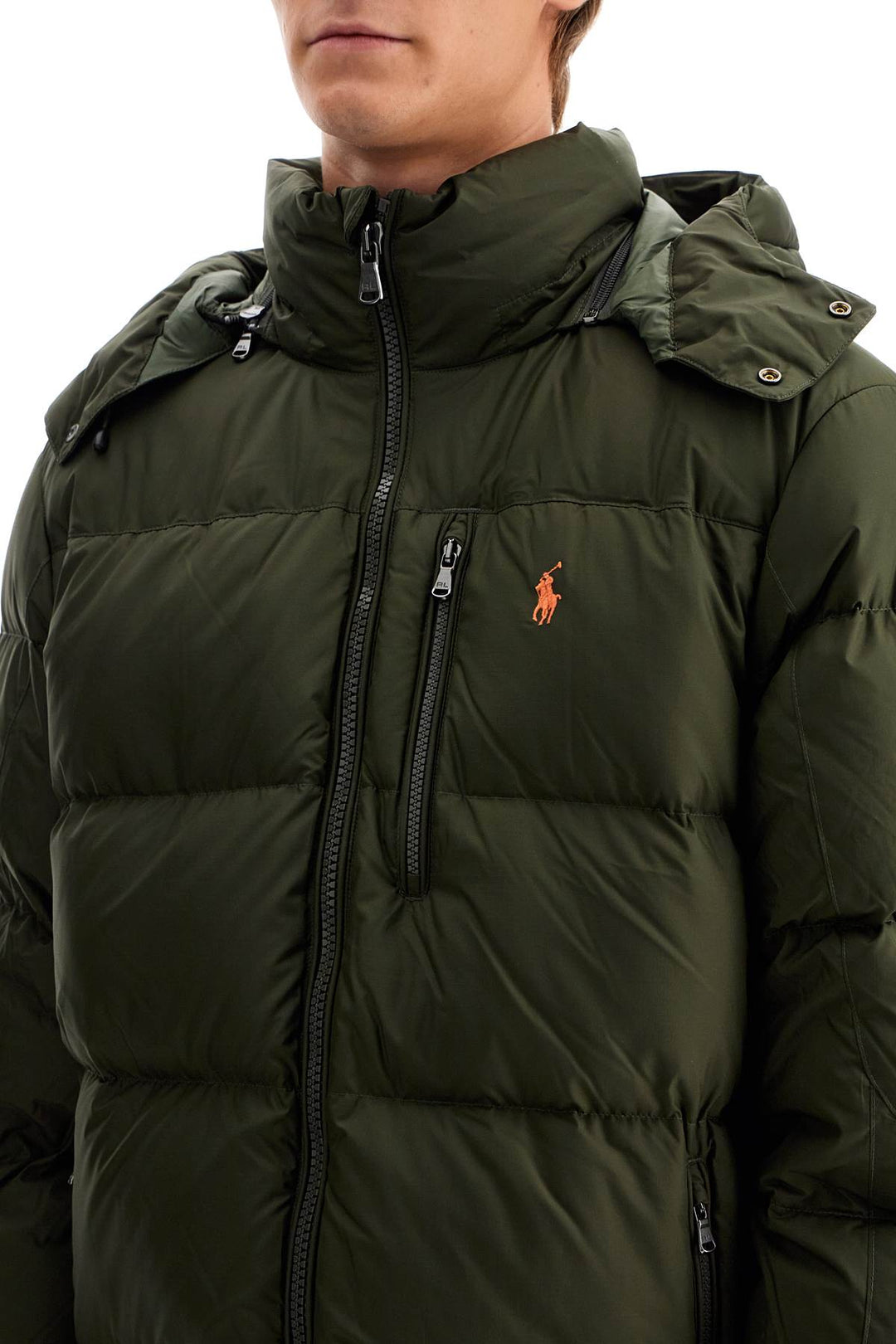 ripstop down jacket with hood-3