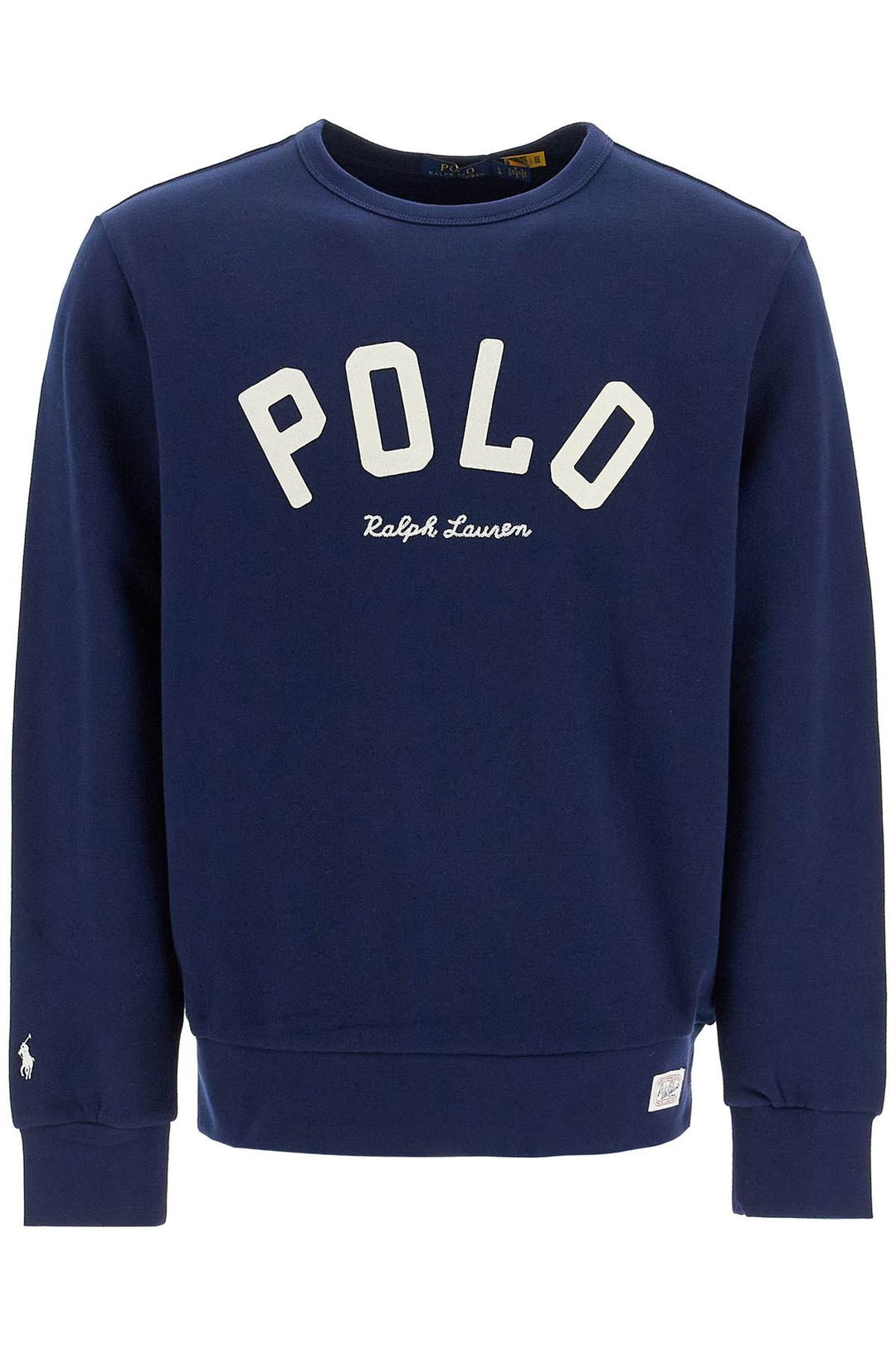 crewneck sweatshirt with letter-0