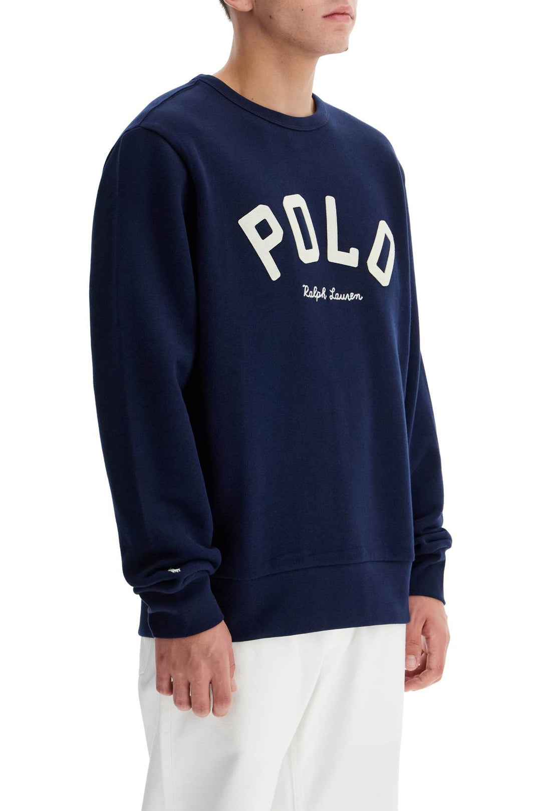 crewneck sweatshirt with letter-1