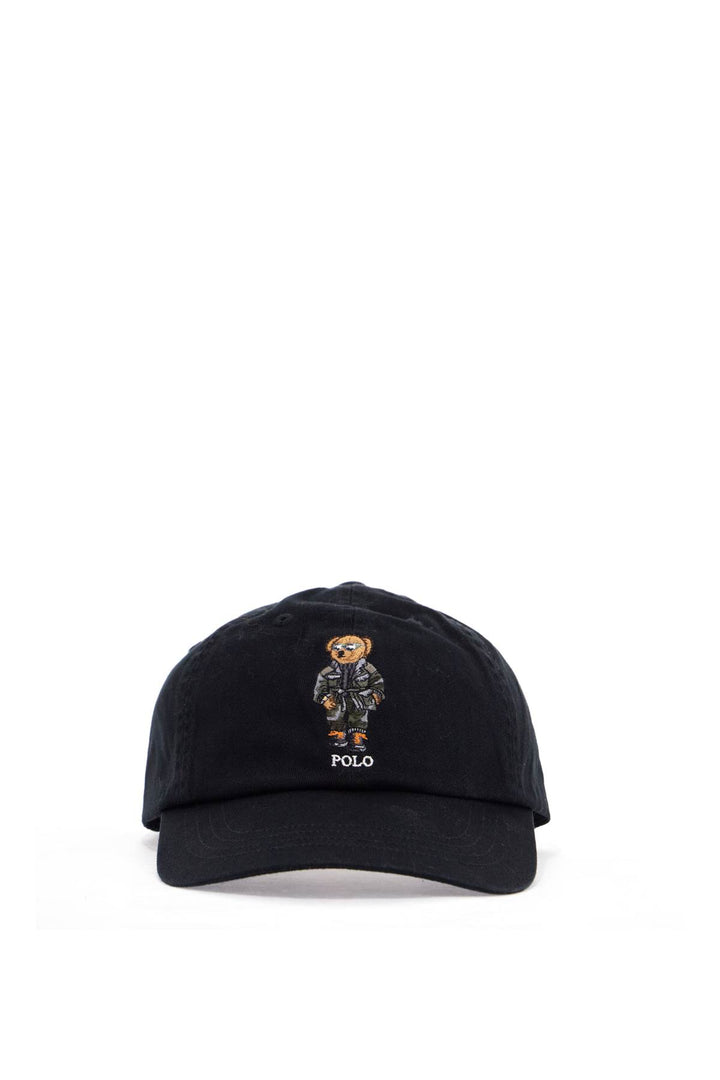 sport cap with black bear embroidery-0