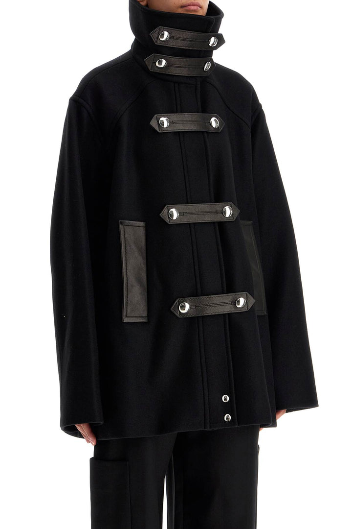 wool and leather melbo coat-1