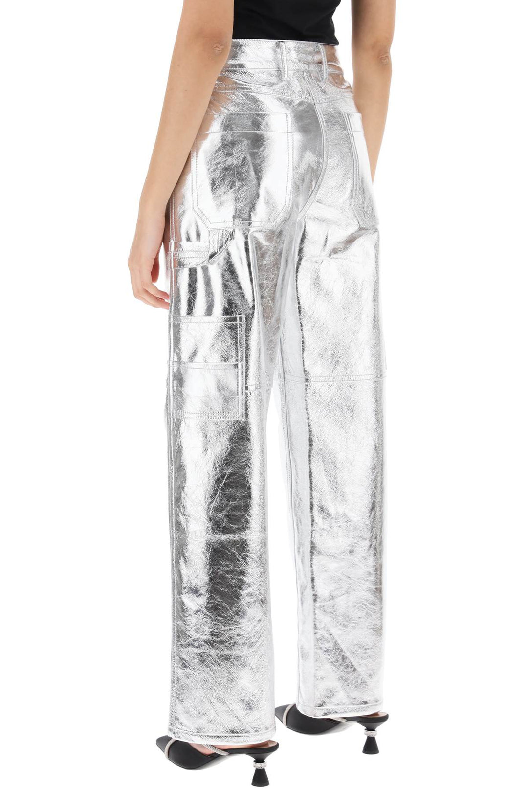 sterling pants in laminated leather-2