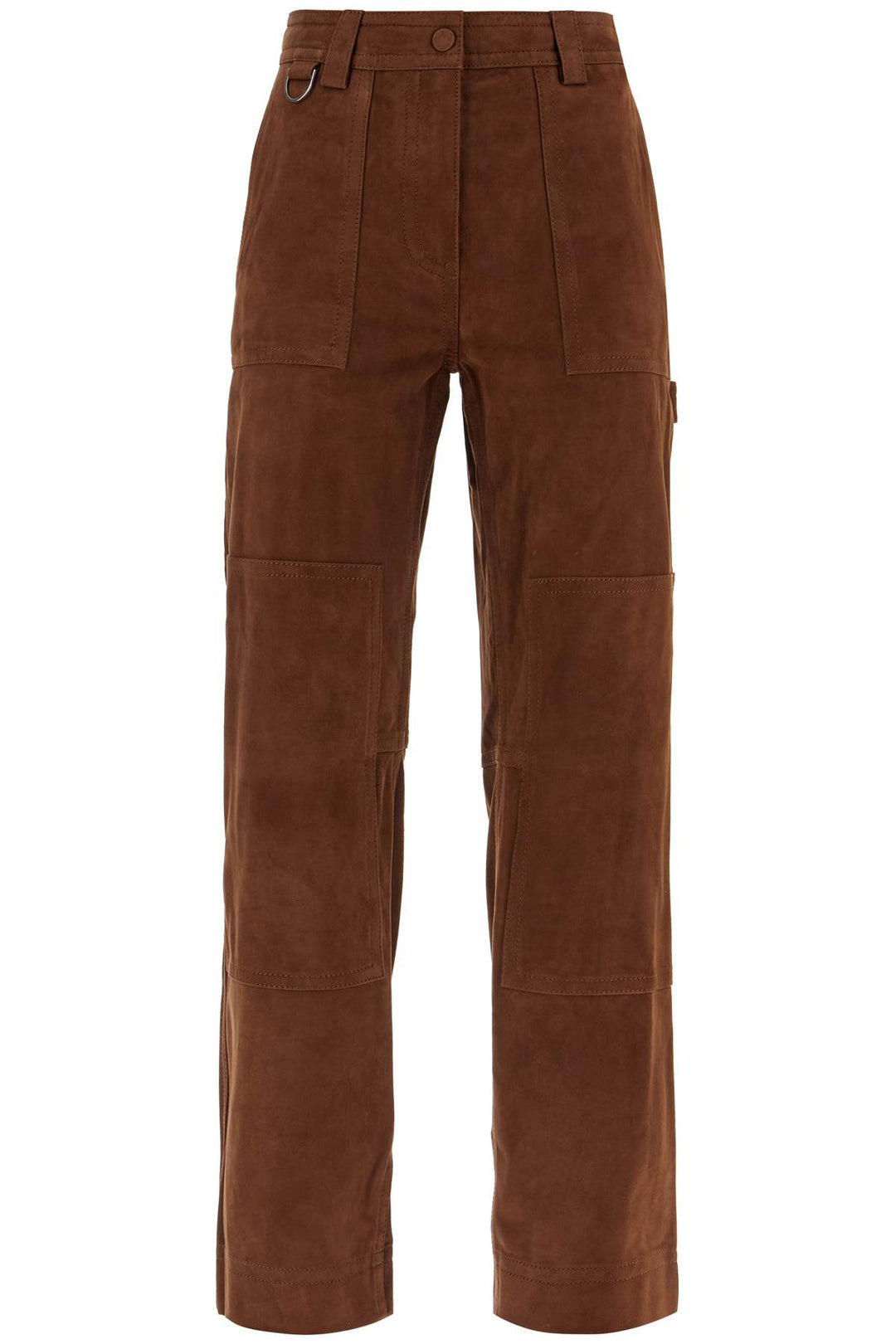 suede leather workwear pants-0