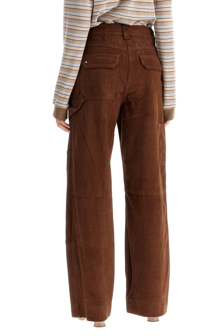 suede leather workwear pants-2