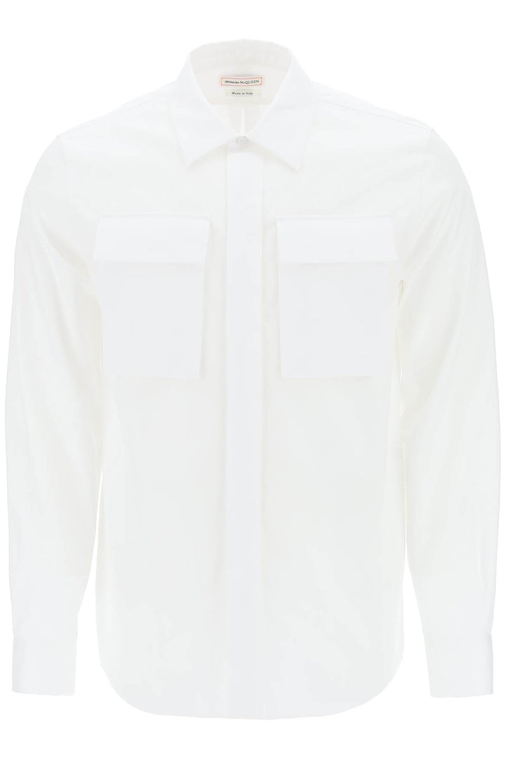 regular shirt in poplin-0