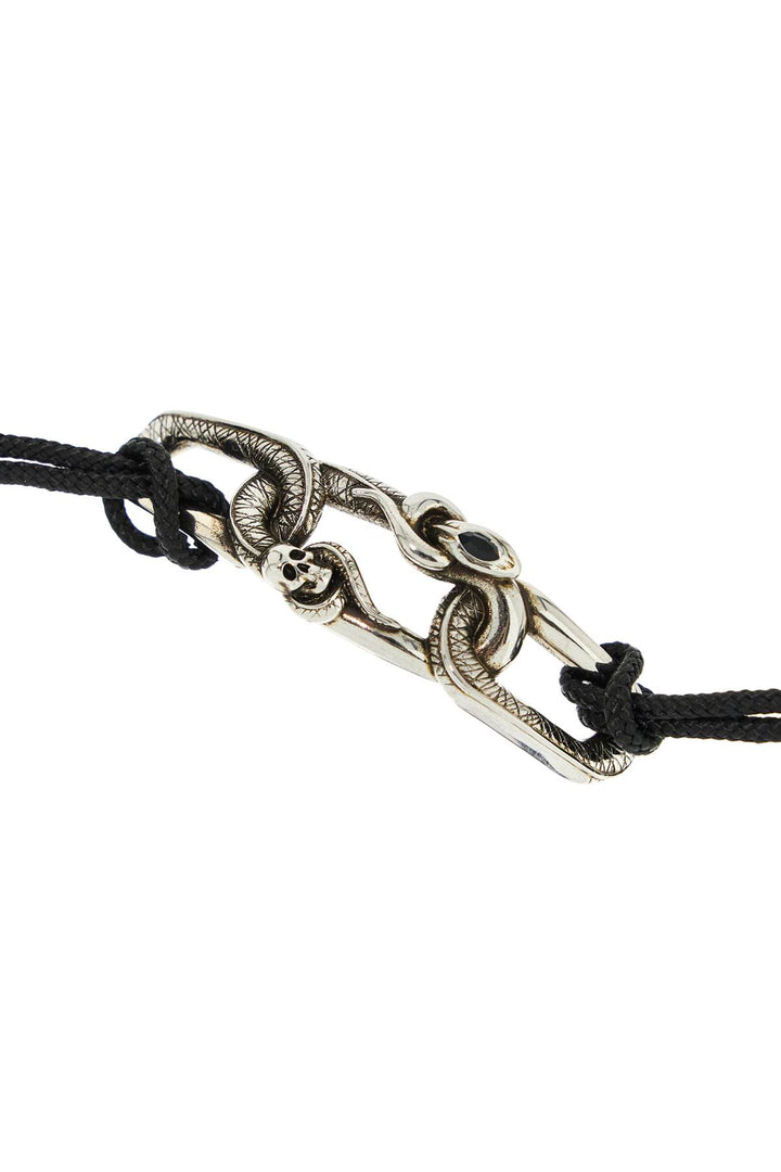 "snake and skull bracelet with intricate-2