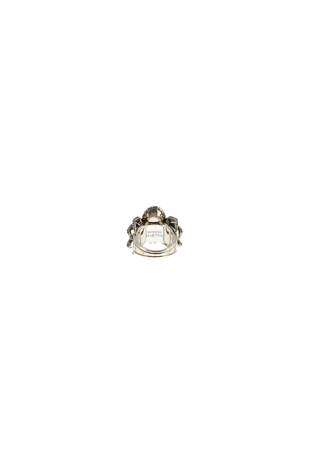 antique silver spider ring in-1