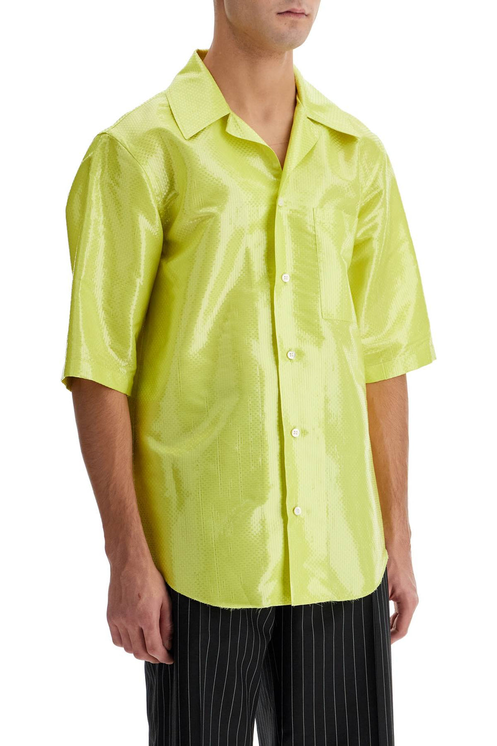 short-sleeved canvas tarp shirt.-1