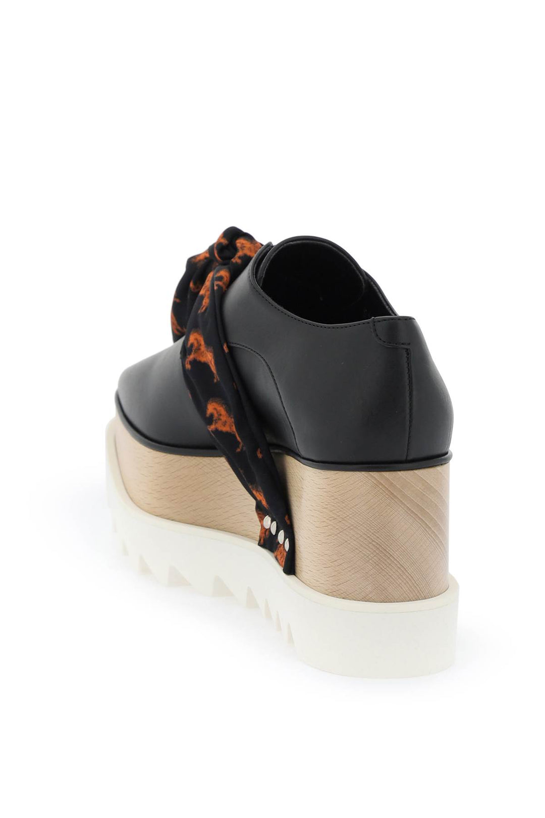 Stella mccartney platform elyse loafers eith printed band-2