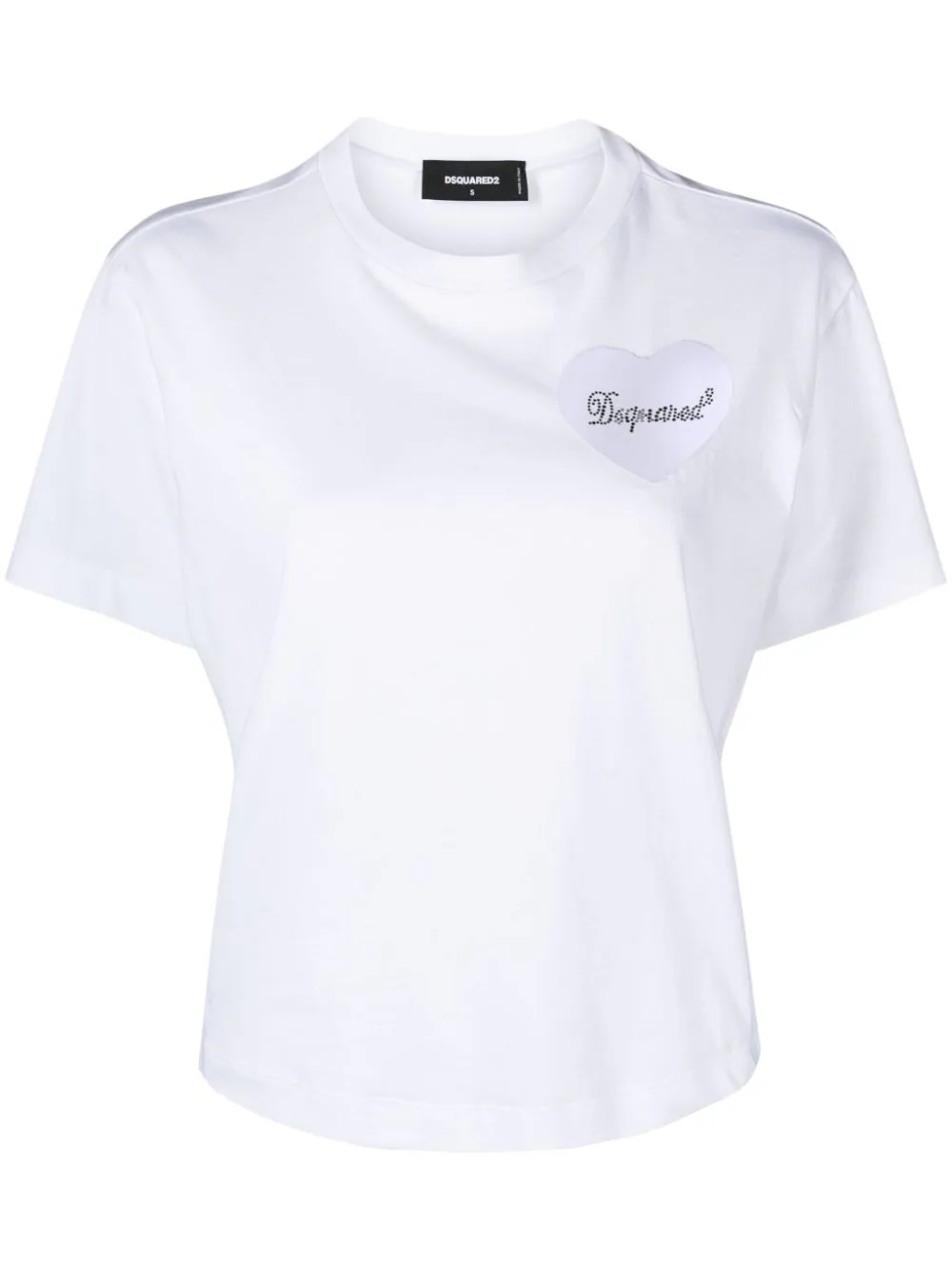 logo-appliqué cotton T-shirt-0