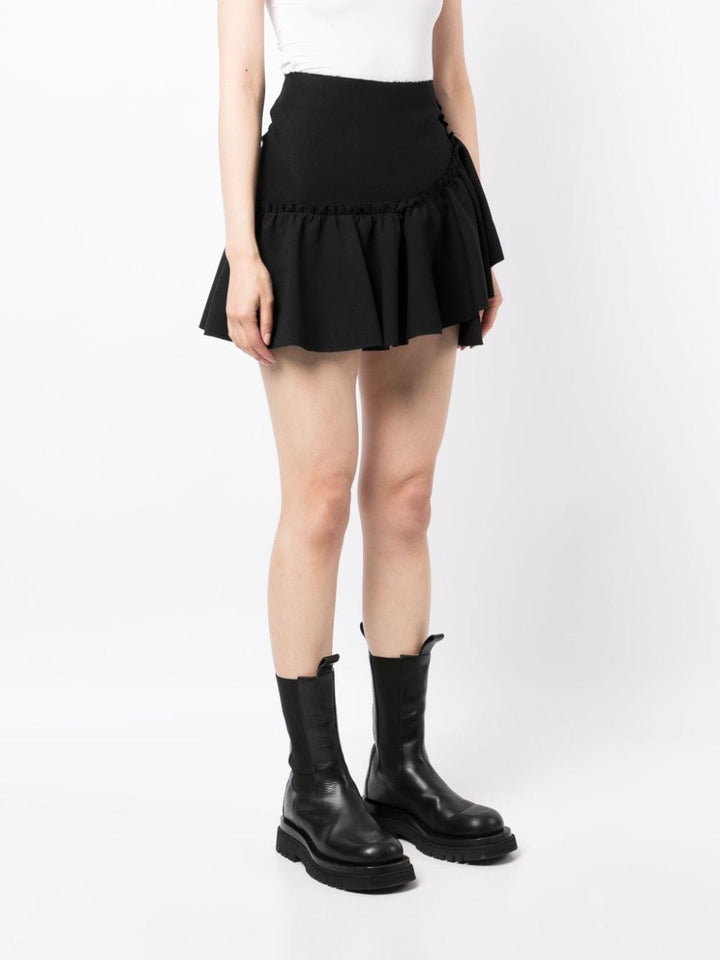 MSGM ruffle-detailing high-waist skirt-7