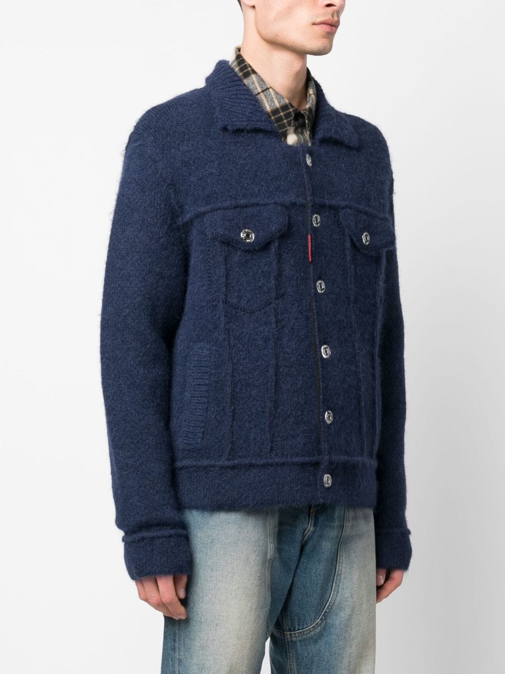 DSQUARED2 button-up wool-blend jacket-3