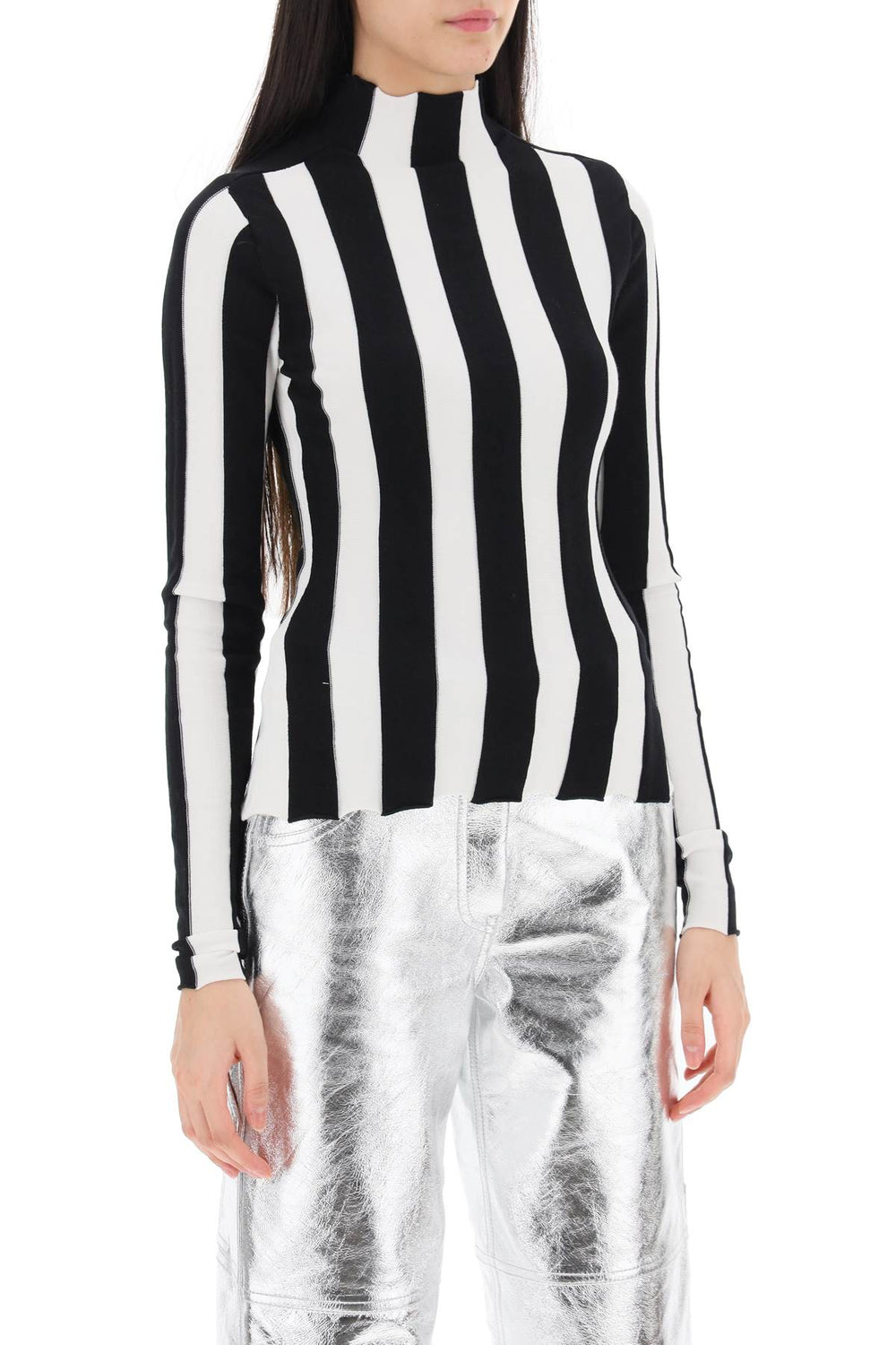 ridley striped funnel-neck sweater-1