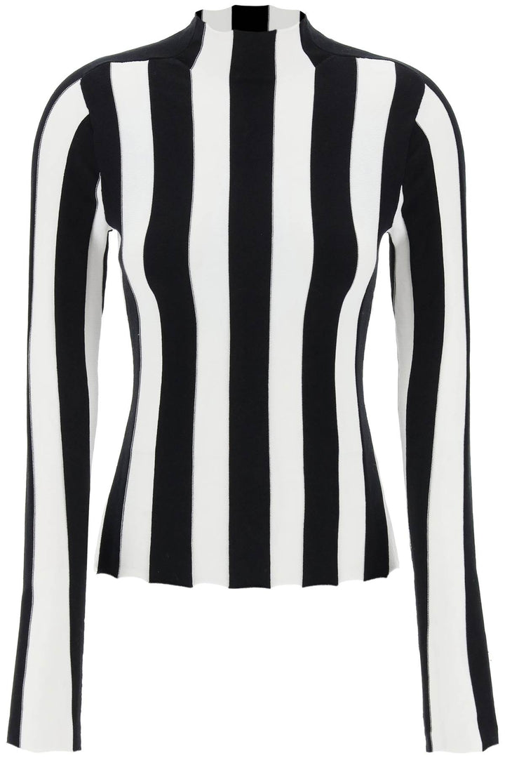 ridley striped funnel-neck sweater-0