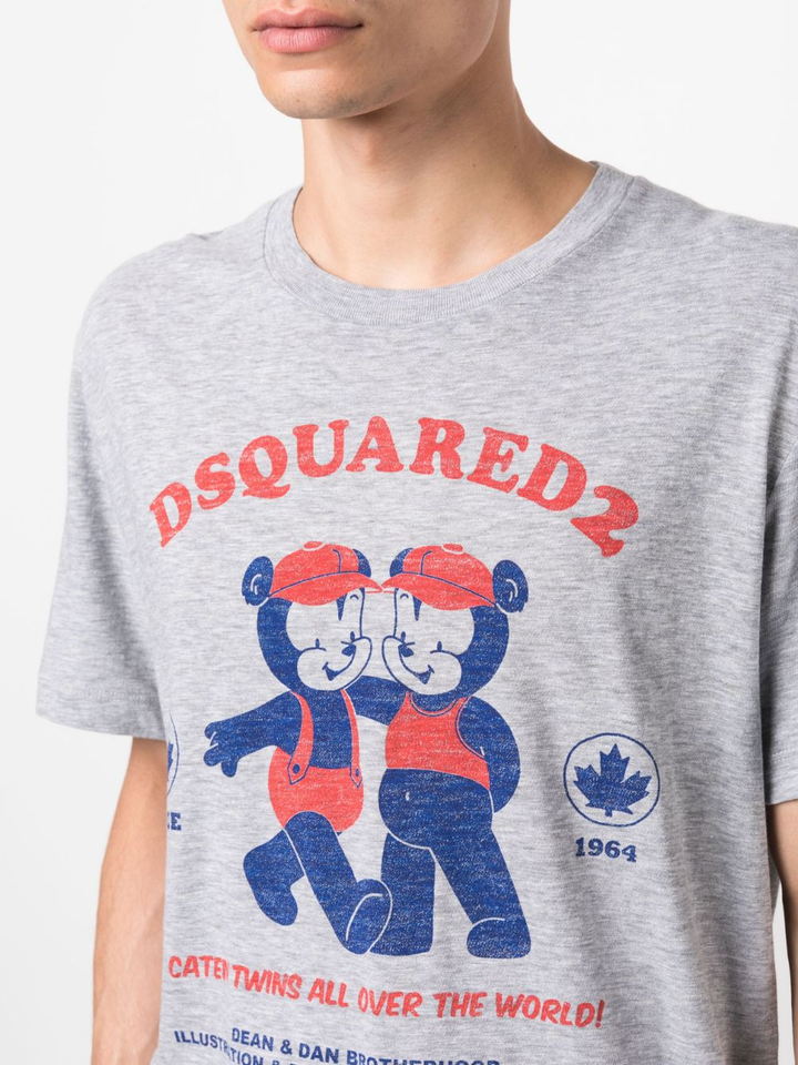 DSQUARED2 logo-print short-sleeve T-shirt-4