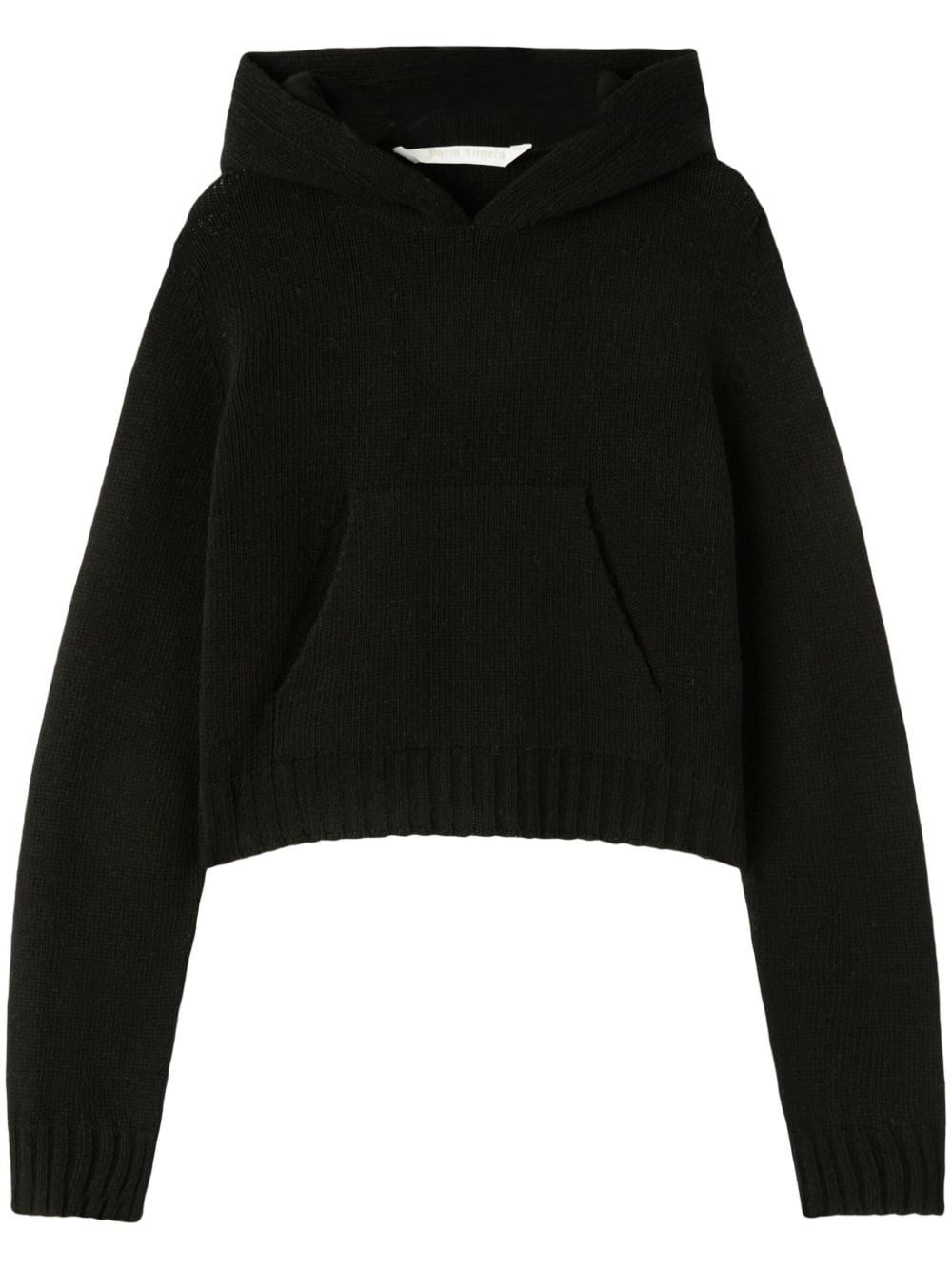 logo intarsia-knit wool-blend hoodie-0