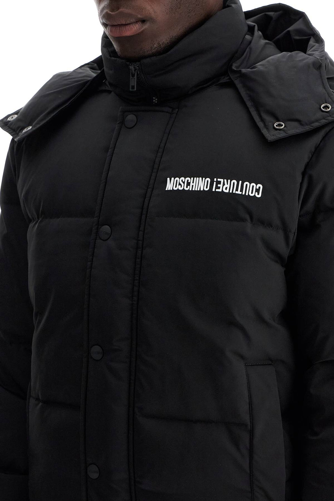 high-neck down jacket with hood-3