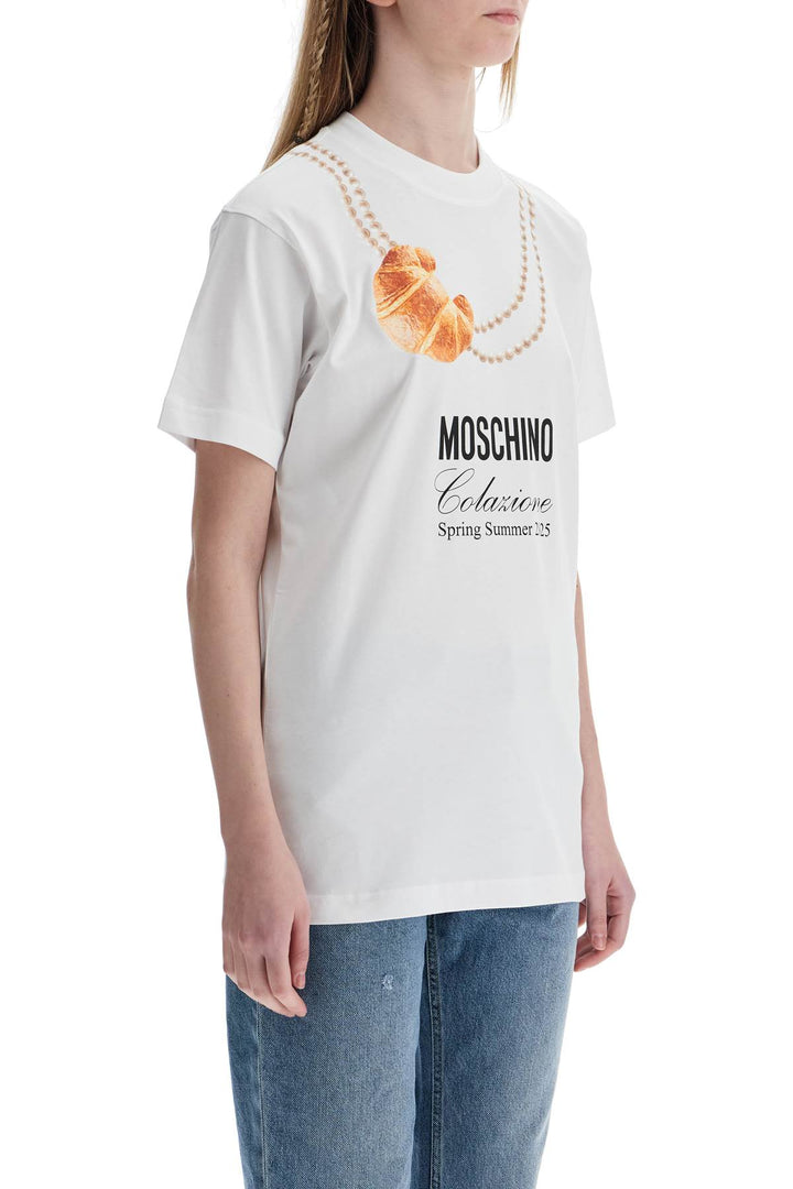 white cotton t-shirt with croissant and pearls print-1