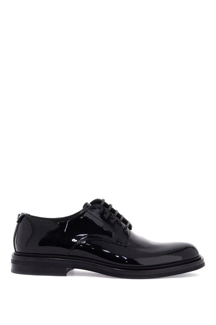 lace-up patent leather derby-0